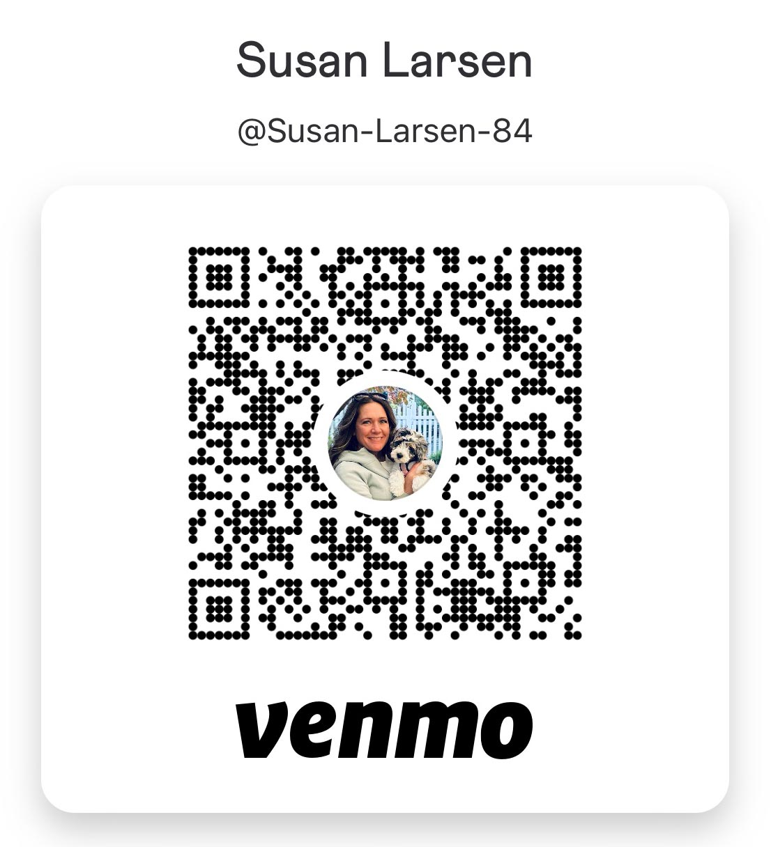 Farm Beach Puppies Venmo Deposit QR Code