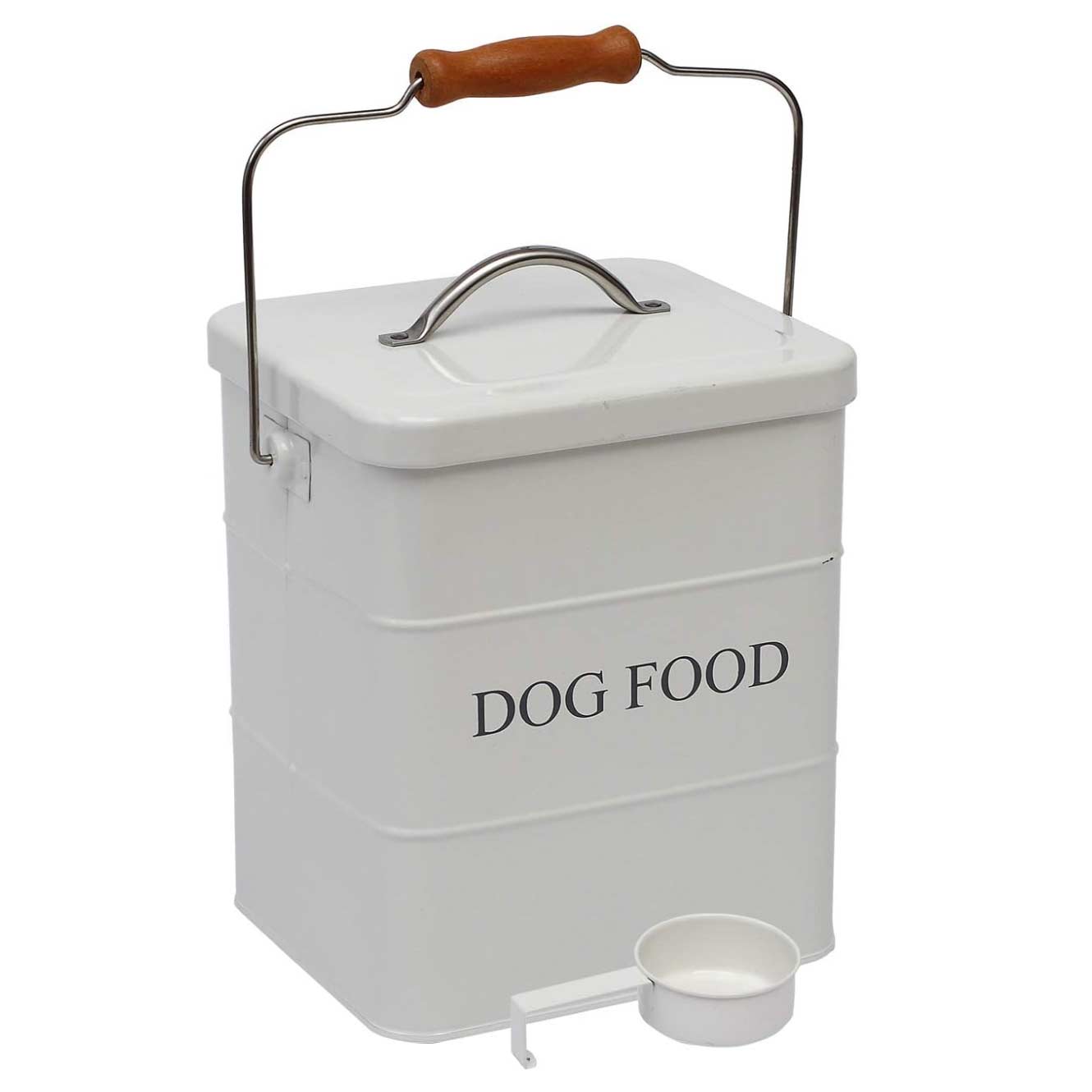 Dog Treats tin and dog Food Storage Tin with Lid & with Spoon for dog Food Storage